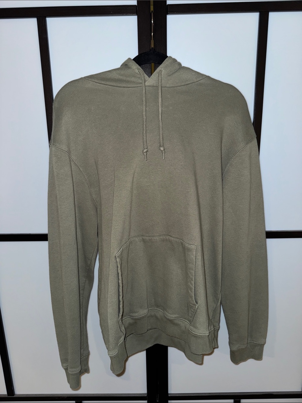GAP Olive Green Fleece Hoodie - Size L